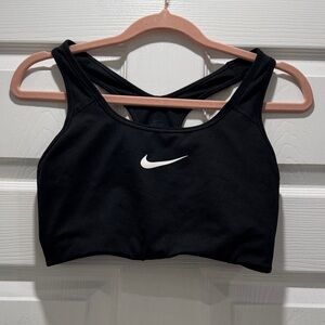 Nike Women's Black and White Sports Bra